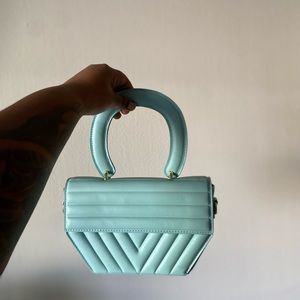 Mint green purse